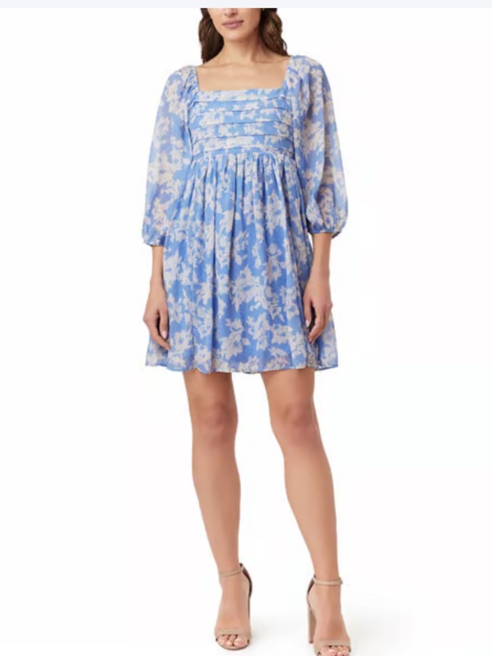 NEW…Wallflower Floral Square-Neck Dress